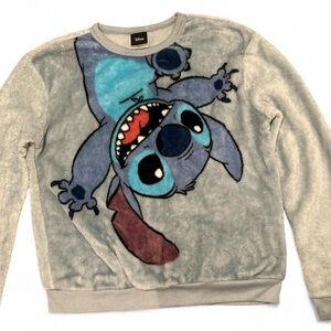 Disney Lilo & Stitch Blue Fleece Pajama Top